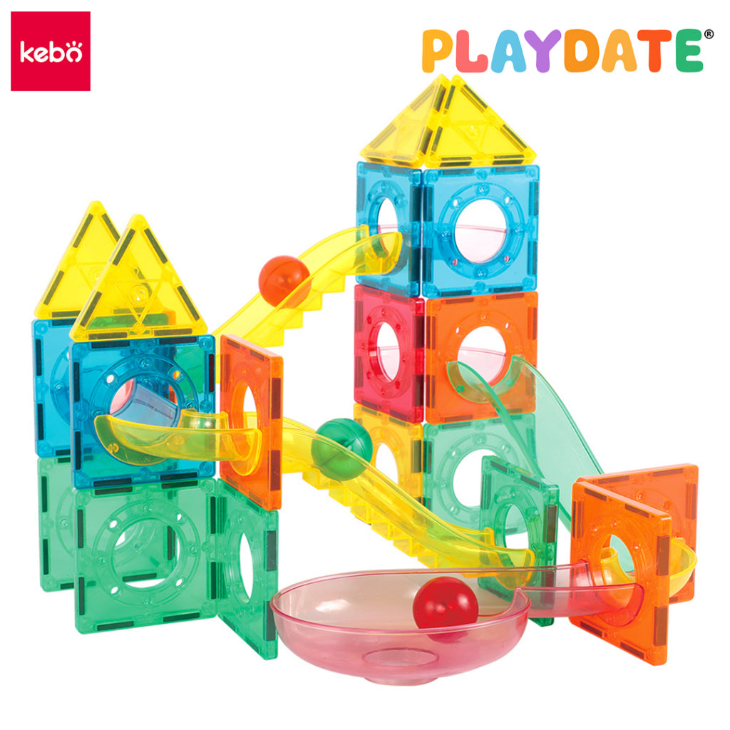 Playdate Kebo Magnetic Marble Run 120pcs