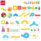 Playdate Kebo Magnetic Marble Run 120pcs
