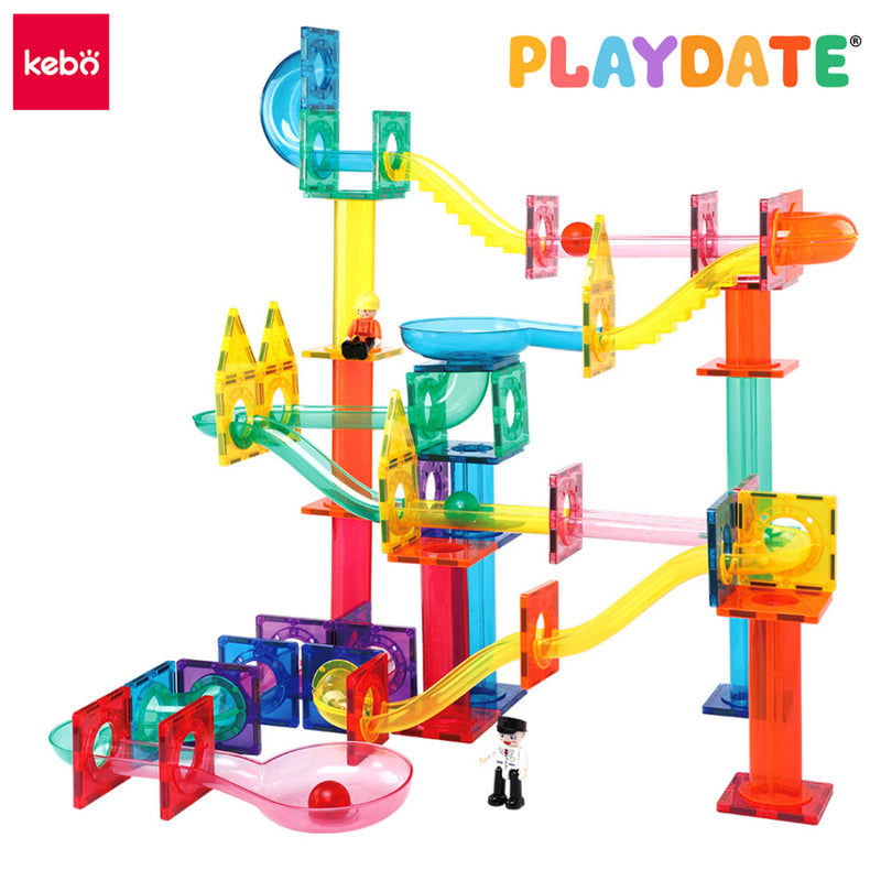Playdate Kebo Magnetic Marble Run 120pcs