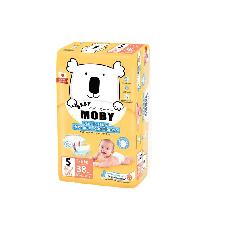 Baby Moby Chlorine Free Tape Diapers