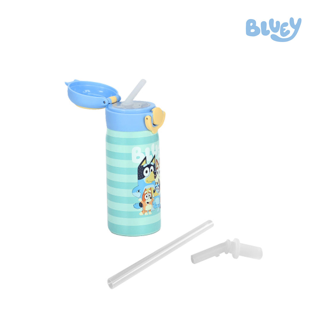 Totsafe Bluey Kids Stainless Steel Insulated Sippy Bottle (w/sippy & straw replacement)