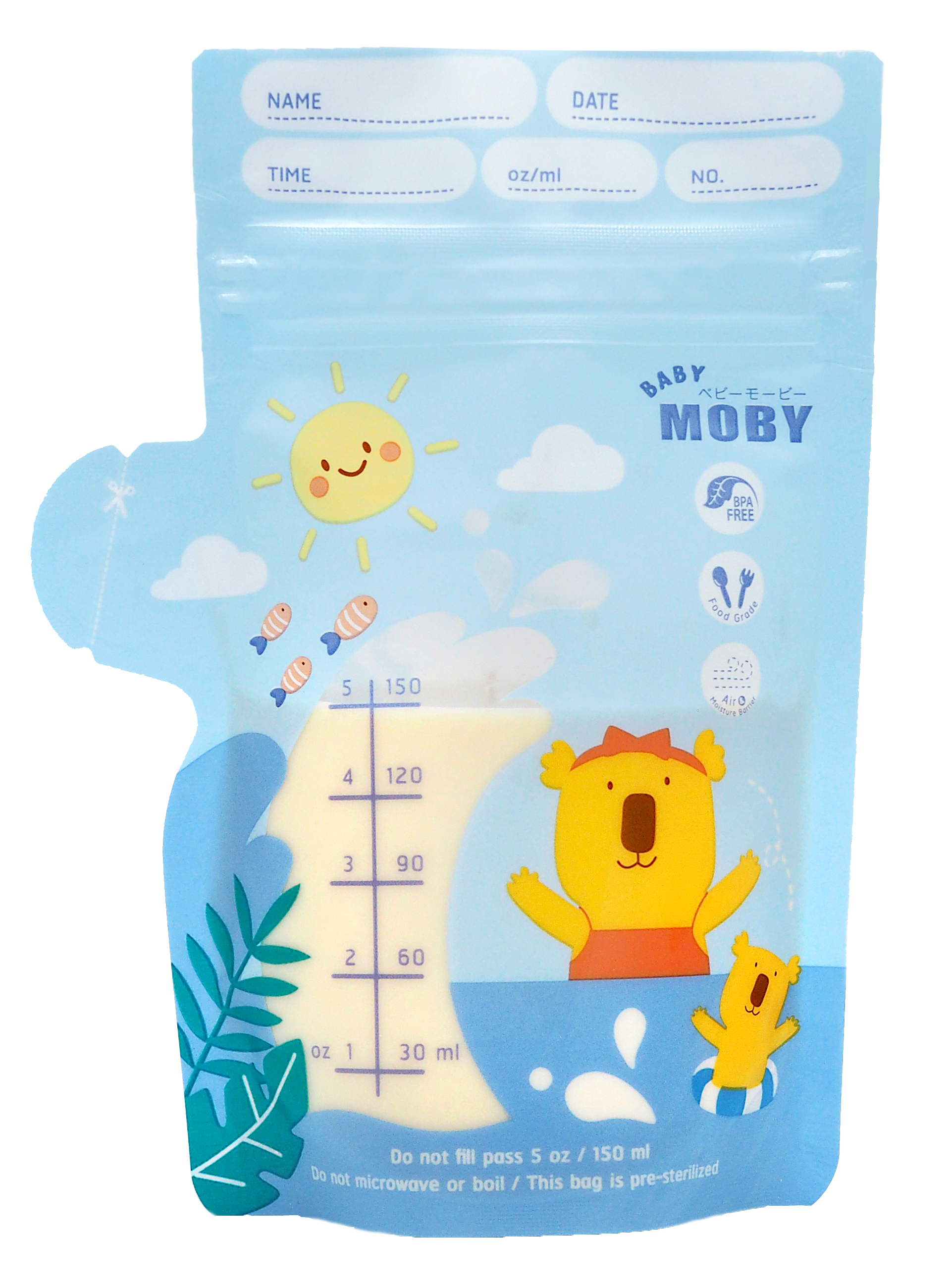 Baby Moby Breastmilk Storage Bags 5oz