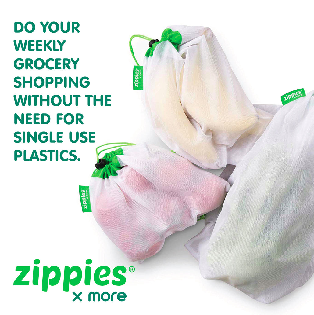Zippies Reusable Mesh Produce Bags 5s - Mighty Baby PH