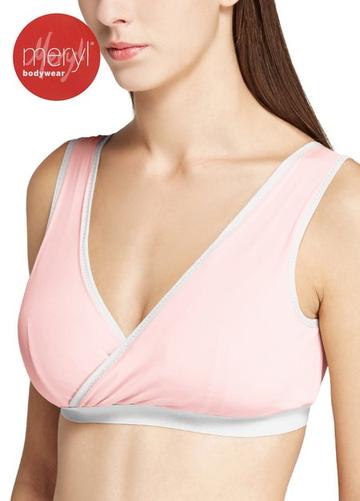 Mamaway Antibacterial Crossover Sleeping & Nursing Bra with Cups