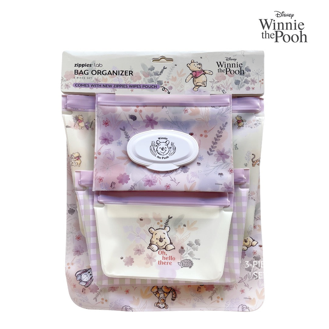 Zippies Lab Disney 5-pc Bag Organizer Set With New Wipes Pouch