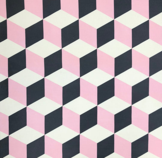 Play with Pieces - Pink Leaf/Geo Playmat - Mighty Baby PH