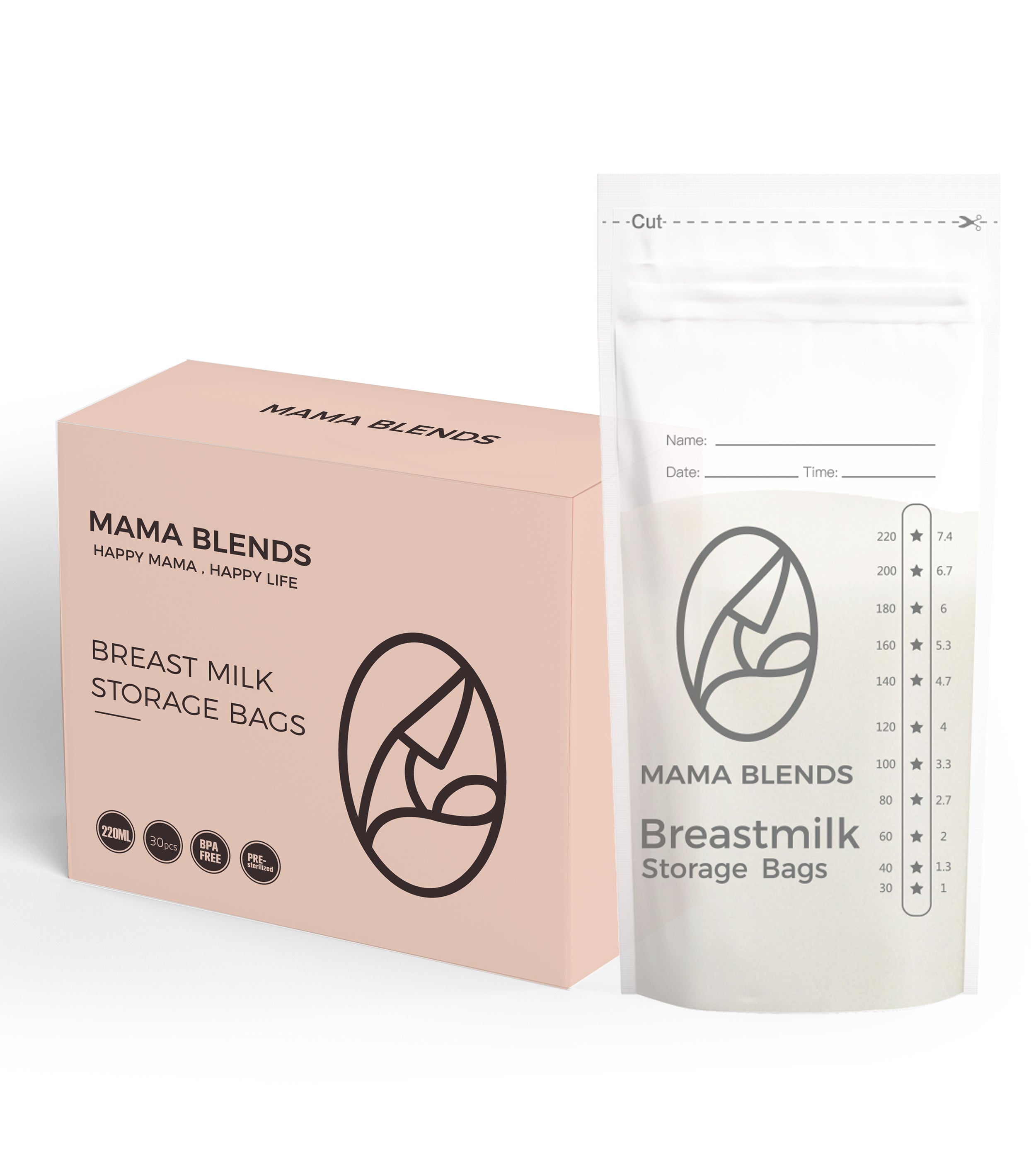 Mama Blends Breastmilk Storage Bags