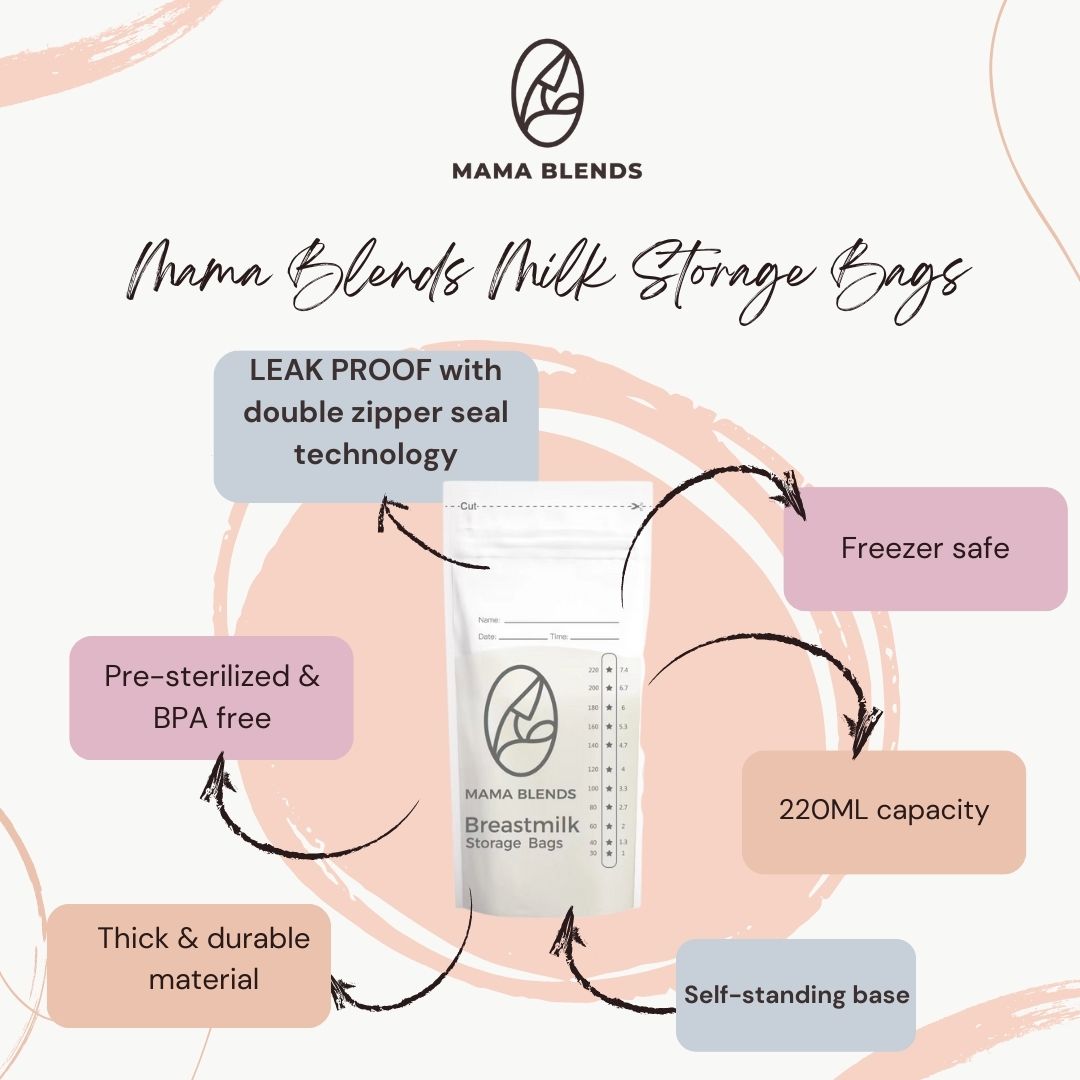 Mama Blends Breastmilk Storage Bags