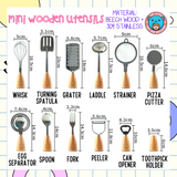 The Little Hot Air Balloon Wooden Utensils