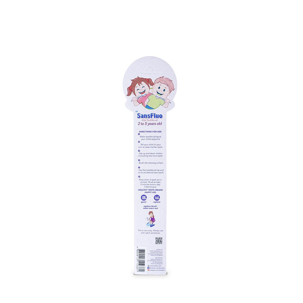 SansFluo Kids Toothbrush Step 2 (2 to 5 years old)