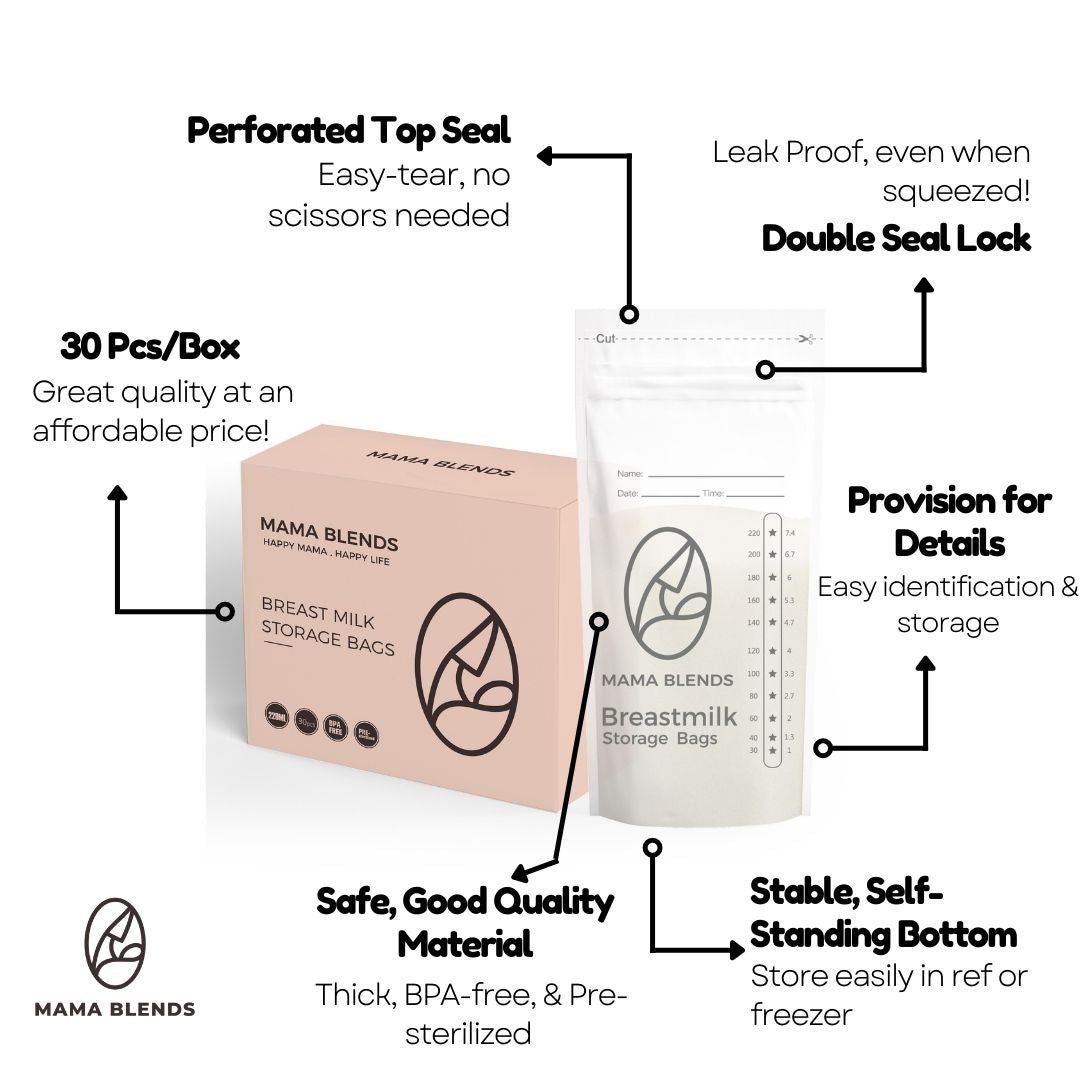 Mama Blends Breastmilk Storage Bags