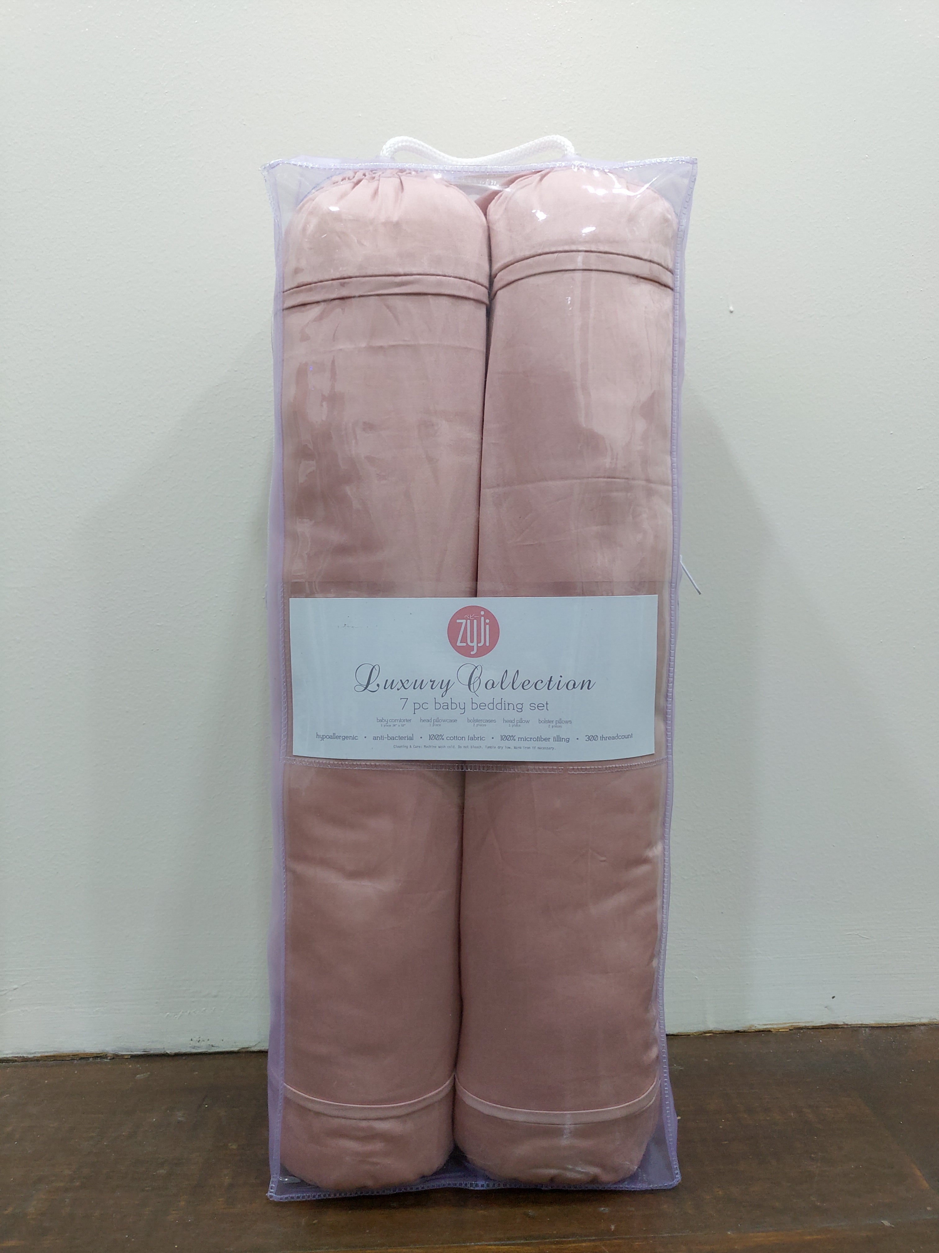 Zyji 7 PC Luxury Bedding Set for Wooden Cribs (28" x 52")