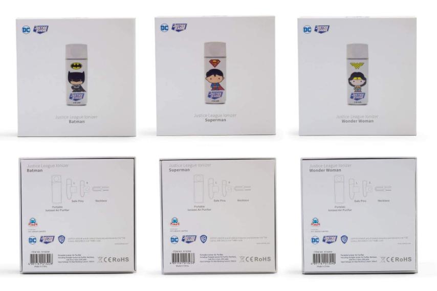 Ridaz Justice League DC Wearable N-ION Air Purifier Necklace