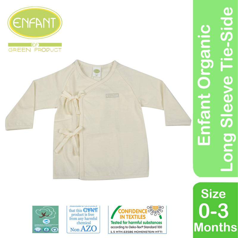 Enfant Organic Shirt Tie Side Long Sleeve