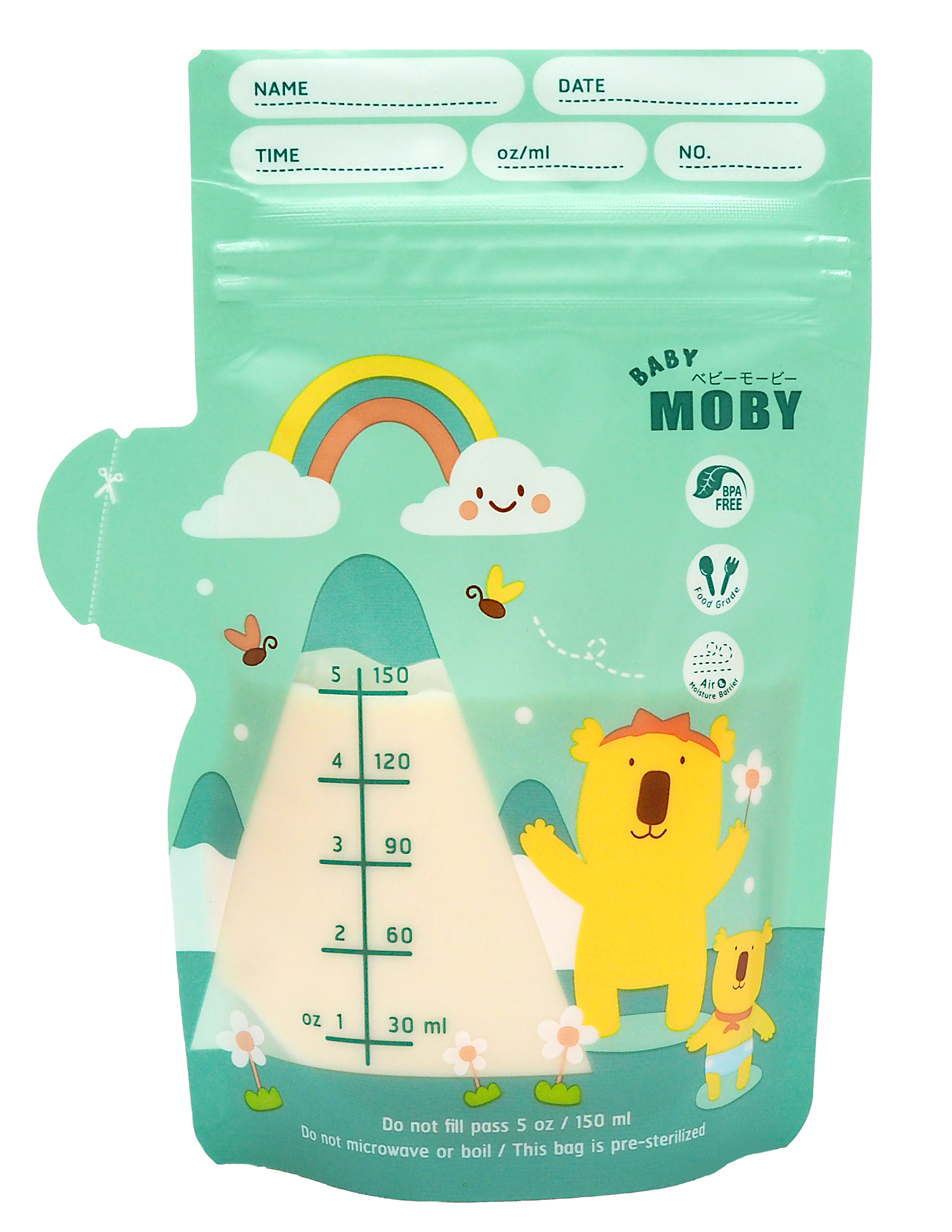 Baby Moby Breastmilk Storage Bags 5oz