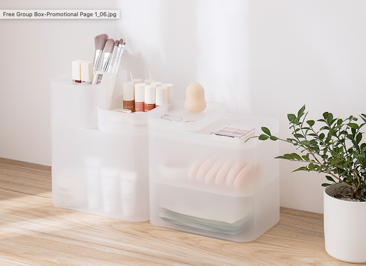 UrbanFinds Muji Style Matte Frosted Storage Box