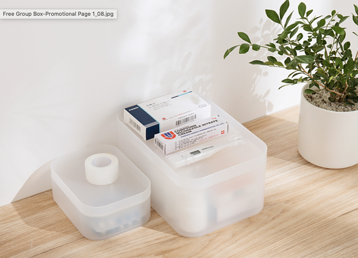 UrbanFinds Muji Style Matte Frosted Storage Box