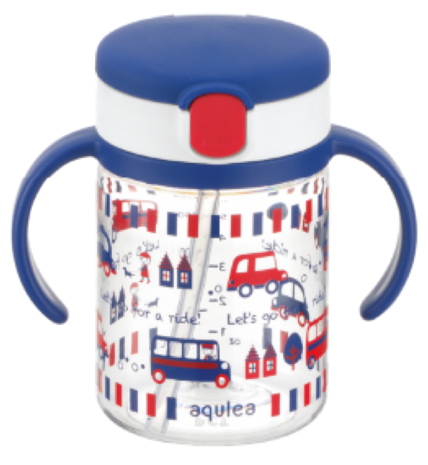 Richell AQ Clear Straw Bottle Mug 200 R