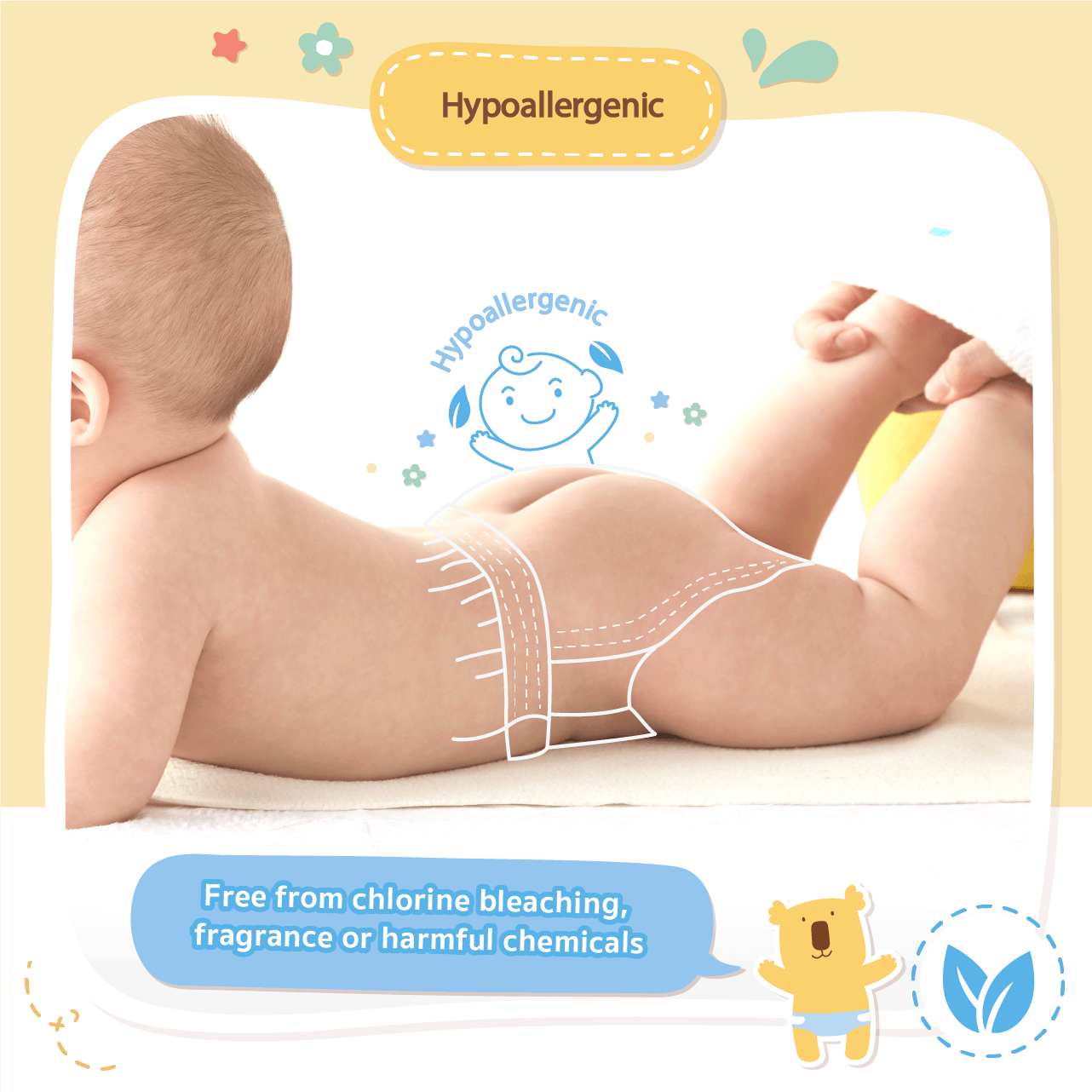 Baby Moby Chlorine Free Tape Diapers