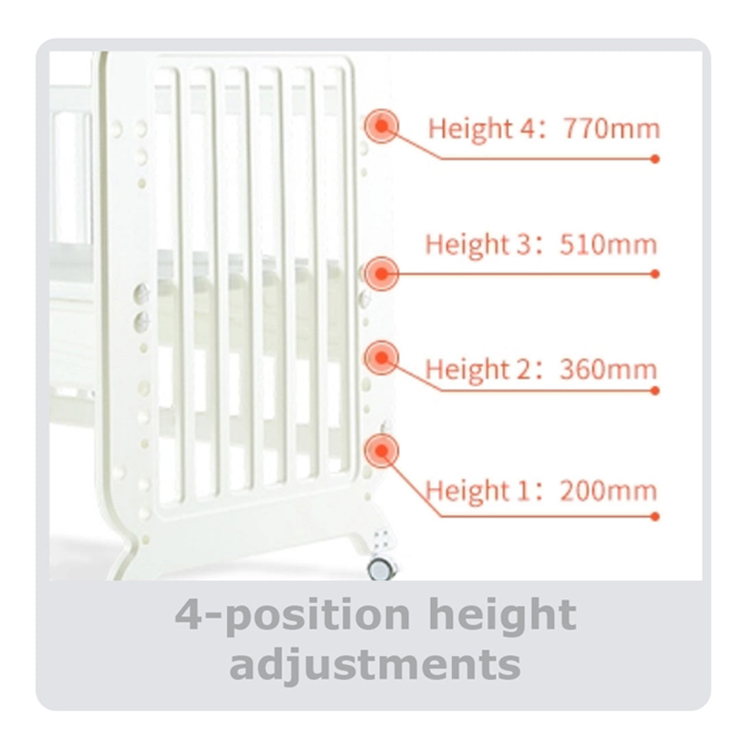 Cuddlebug Bailey 2in1 Crib