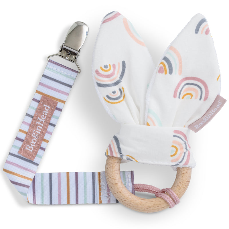 Booginhead BunBun Teether & PaciGrip Combo