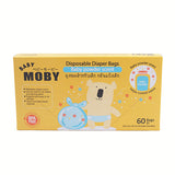 Baby Moby Disposable Diaper Bag (Baby Powder Scent)