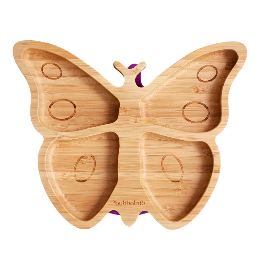 Bubbaboo Bamboo Butterfly Suction Plate