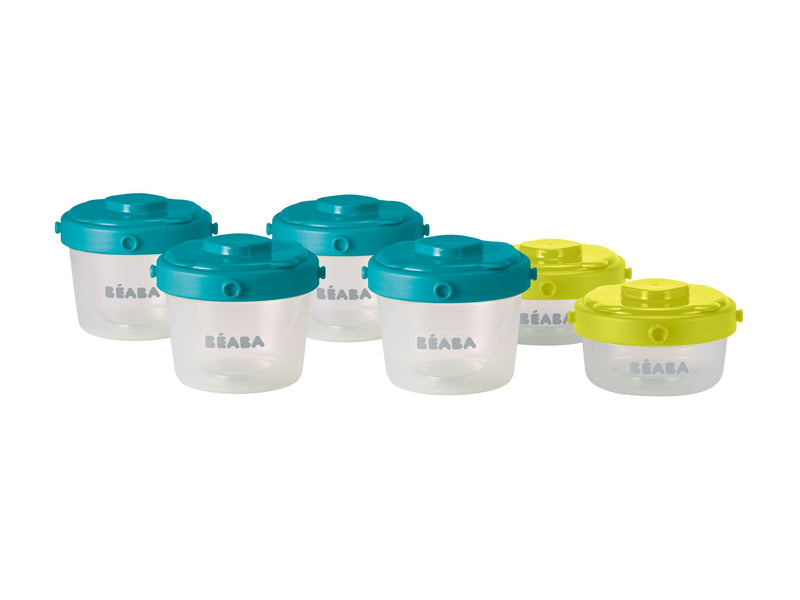 Beaba 1st Age Set of 6 Clip Portions - 60ml+120ml