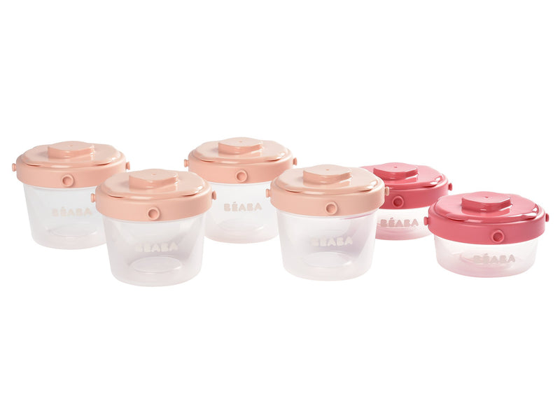 Beaba 1st Age Set of 6 Clip Portions - 60ml+120ml