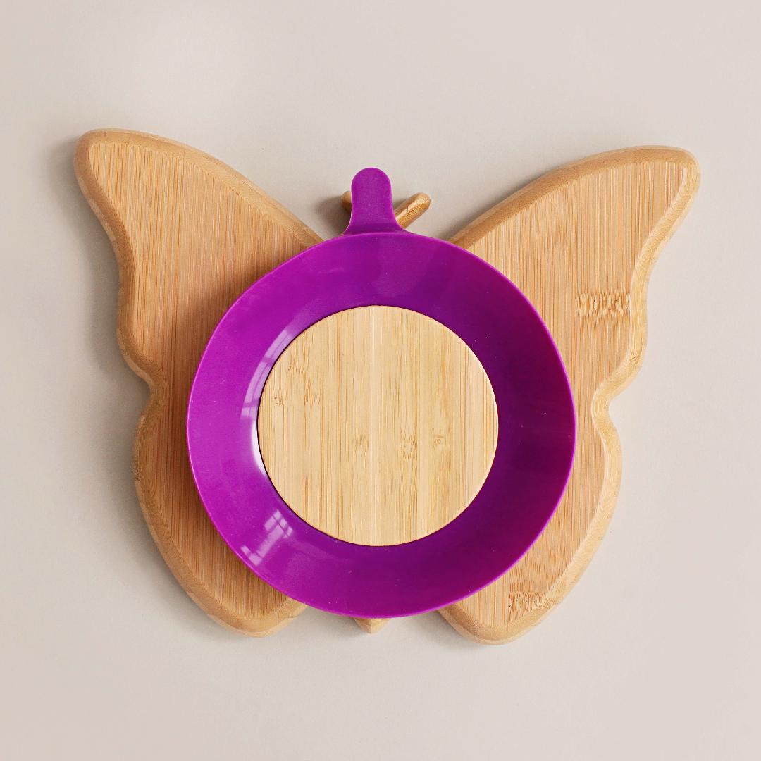 Bubbaboo Bamboo Butterfly Suction Plate