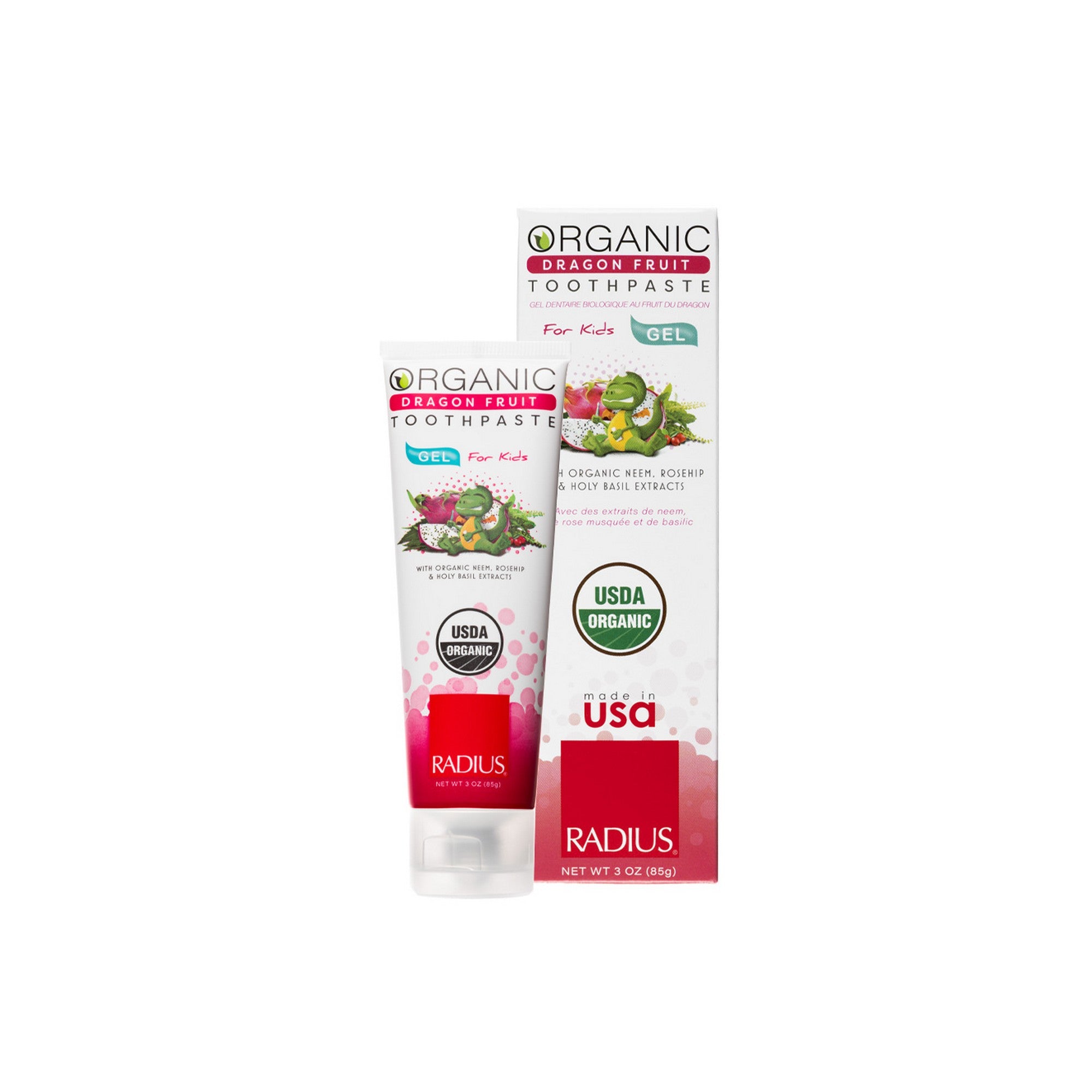 Radius Children’s Toothpaste – USDA Organic – for Babies & Kids 6 months+