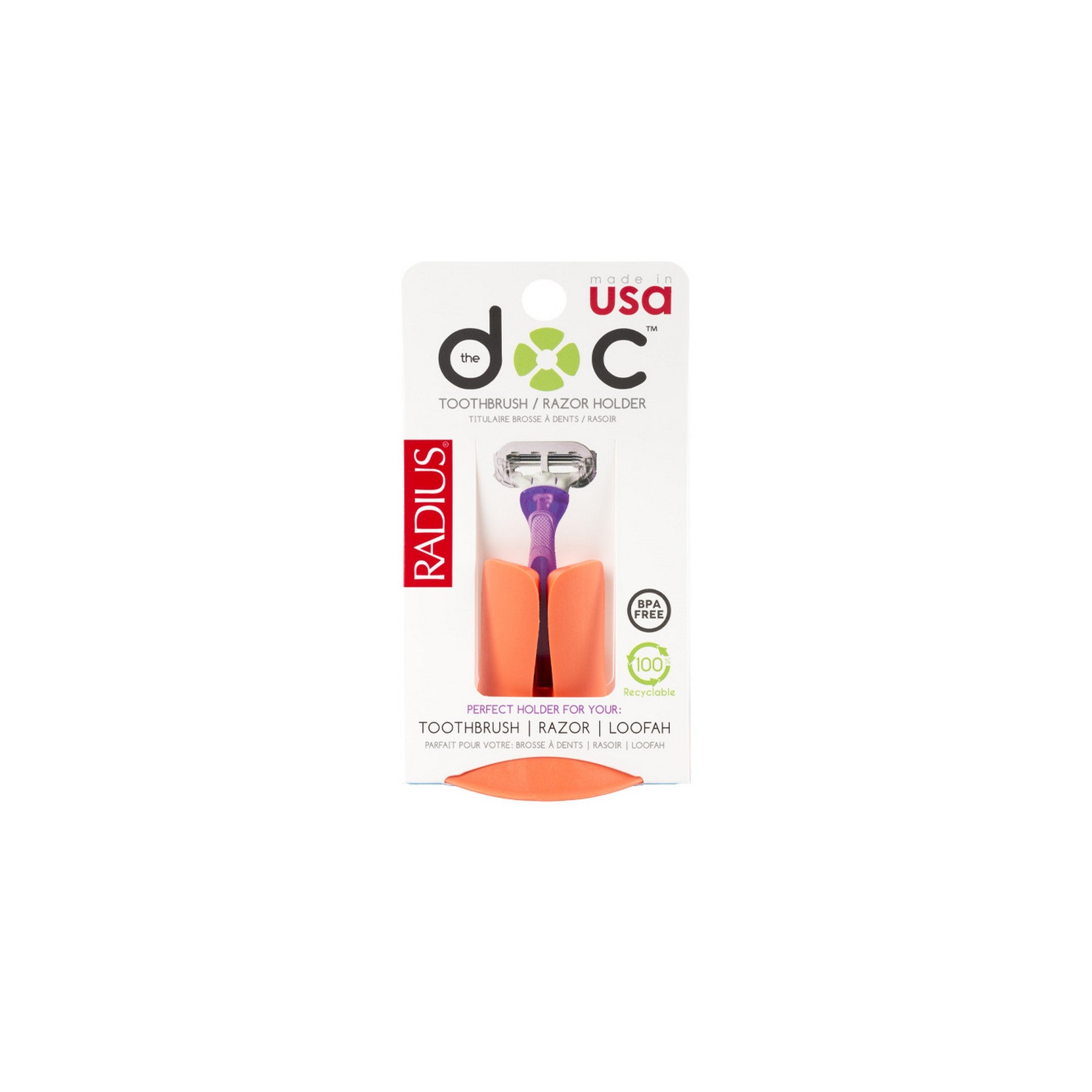 Radius The Doc – Toothbrush/ Razor/ Loofah Holder