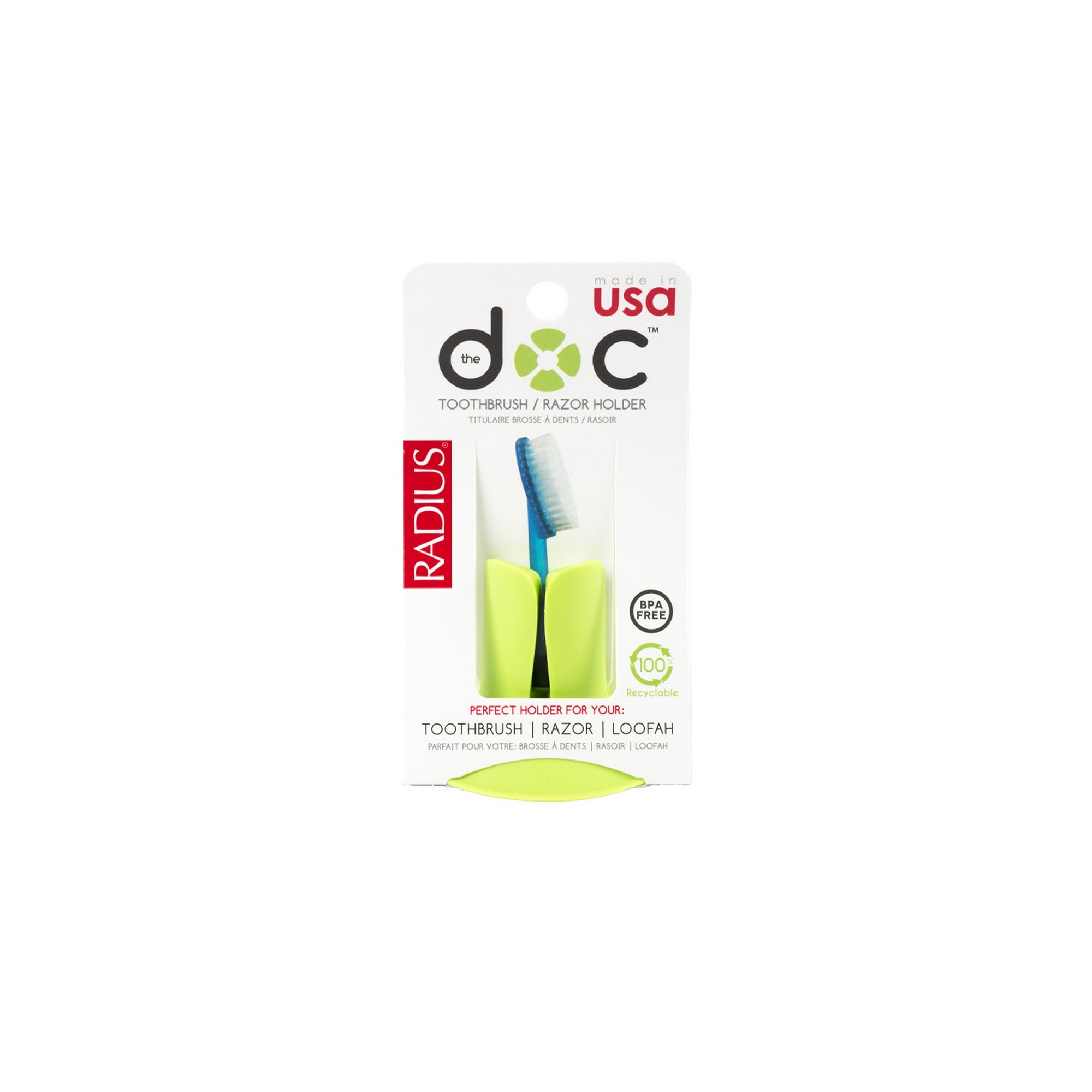 Radius The Doc – Toothbrush/ Razor/ Loofah Holder