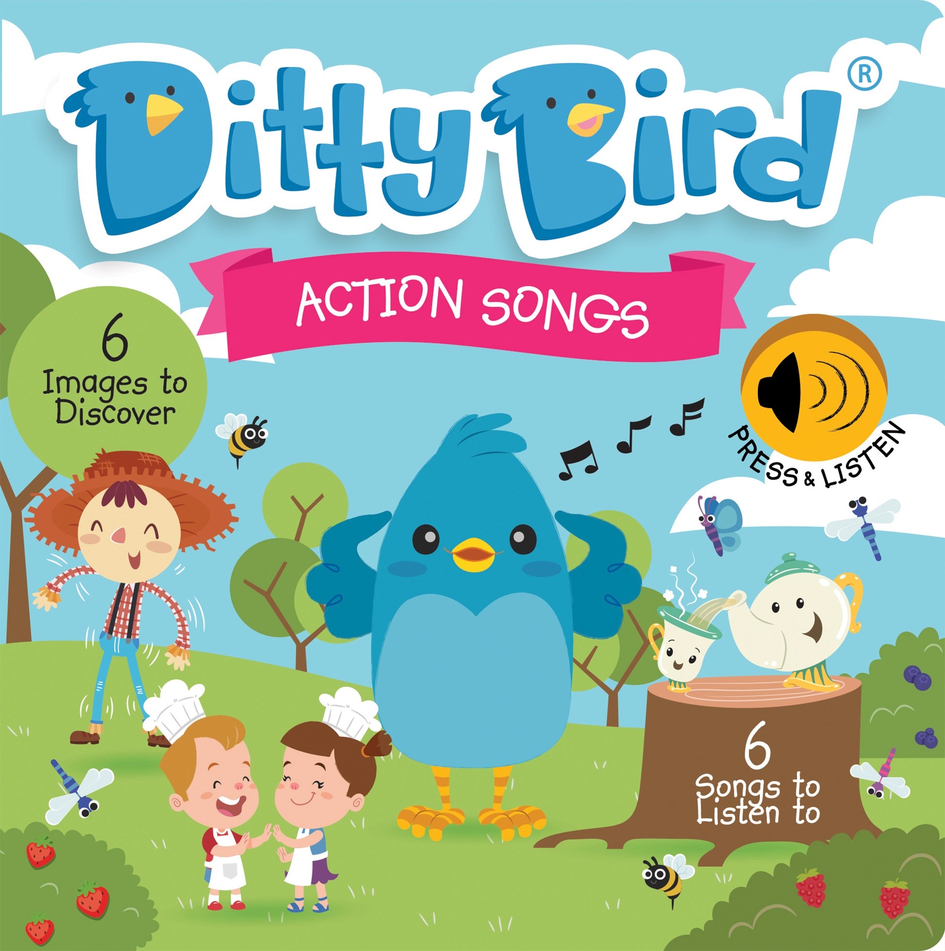 Ditty Bird Musical Book - Action Songs