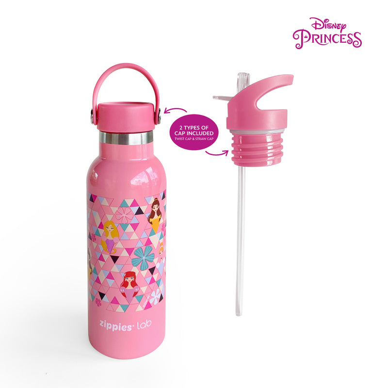 Zippies Lab Disney Princess Geo Insulated Water Bottle 483ml