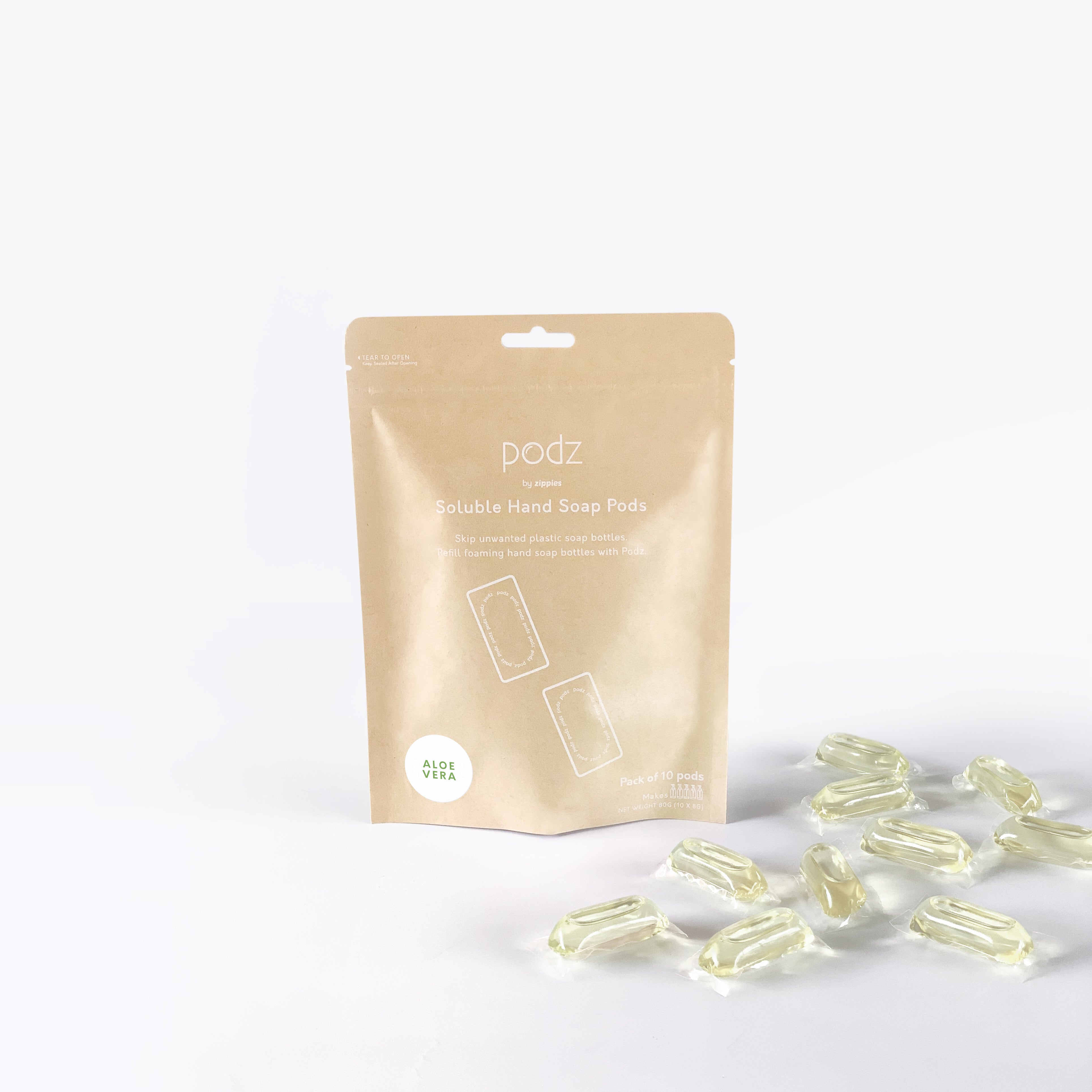 Zippies Podz Soluble Hand Soap (Pouch of 10)