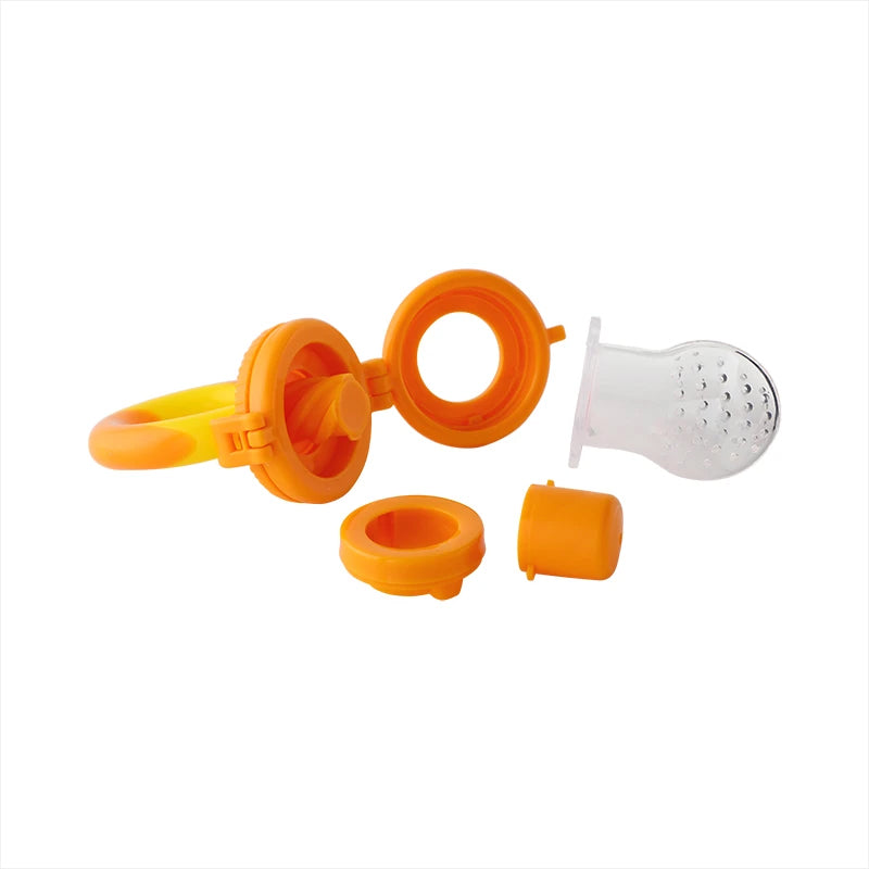 Naturebond Baby Fruit & Food Feeder - Sunshine Orange & Lemonade Yellow