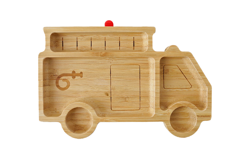 Bubbaboo Bamboo Fire Truck Suction Plate