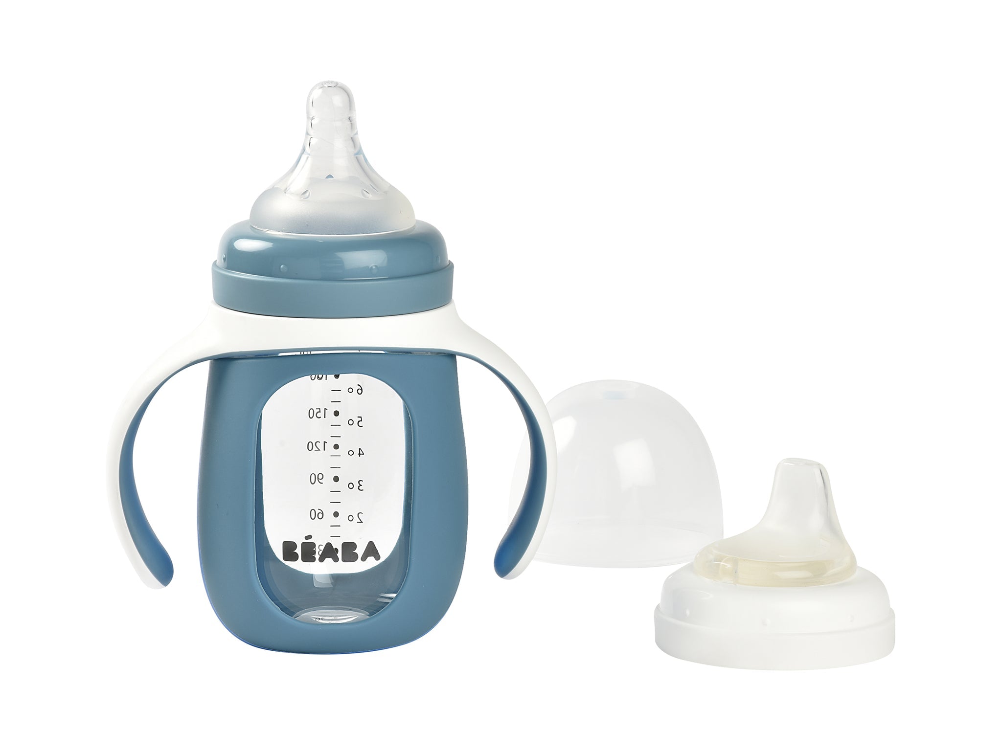 Beaba Glass Bottle with Silicone Protective Sleeve