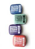 GoSili Reusable Standard Silicone Straw with Travel Tin Case