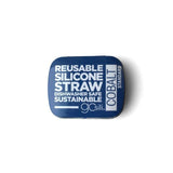 GoSili Reusable Standard Silicone Straw with Travel Tin Case
