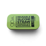 GoSili Reusable X-Wide Silicone Straw with Travel Tin Case