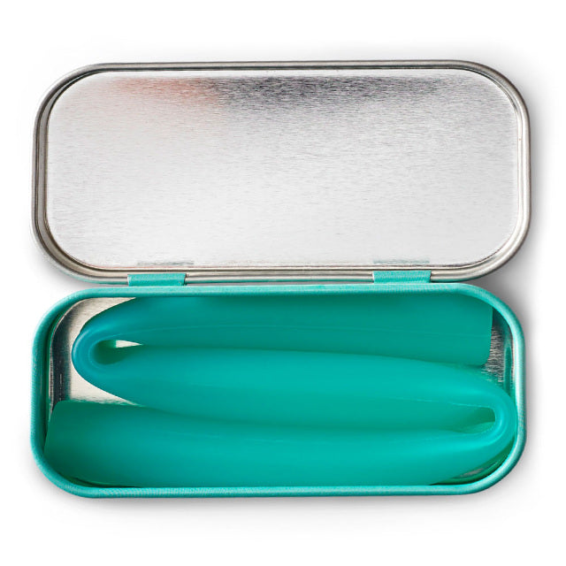 GoSili Reusable X-Wide Silicone Straw with Travel Tin Case