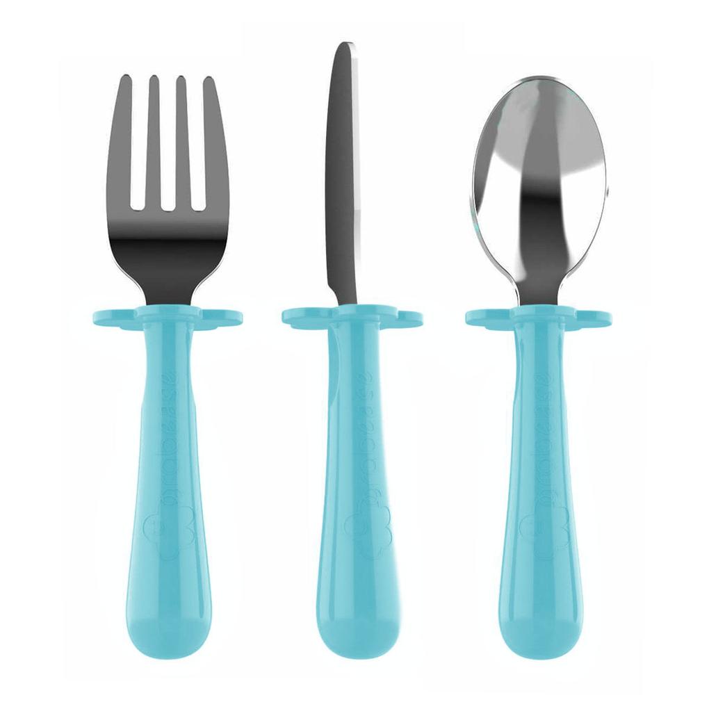 Grabease Stainless Steel Fork, Knife & Spoon Set
