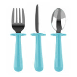 Grabease Stainless Steel Fork, Knife & Spoon Set