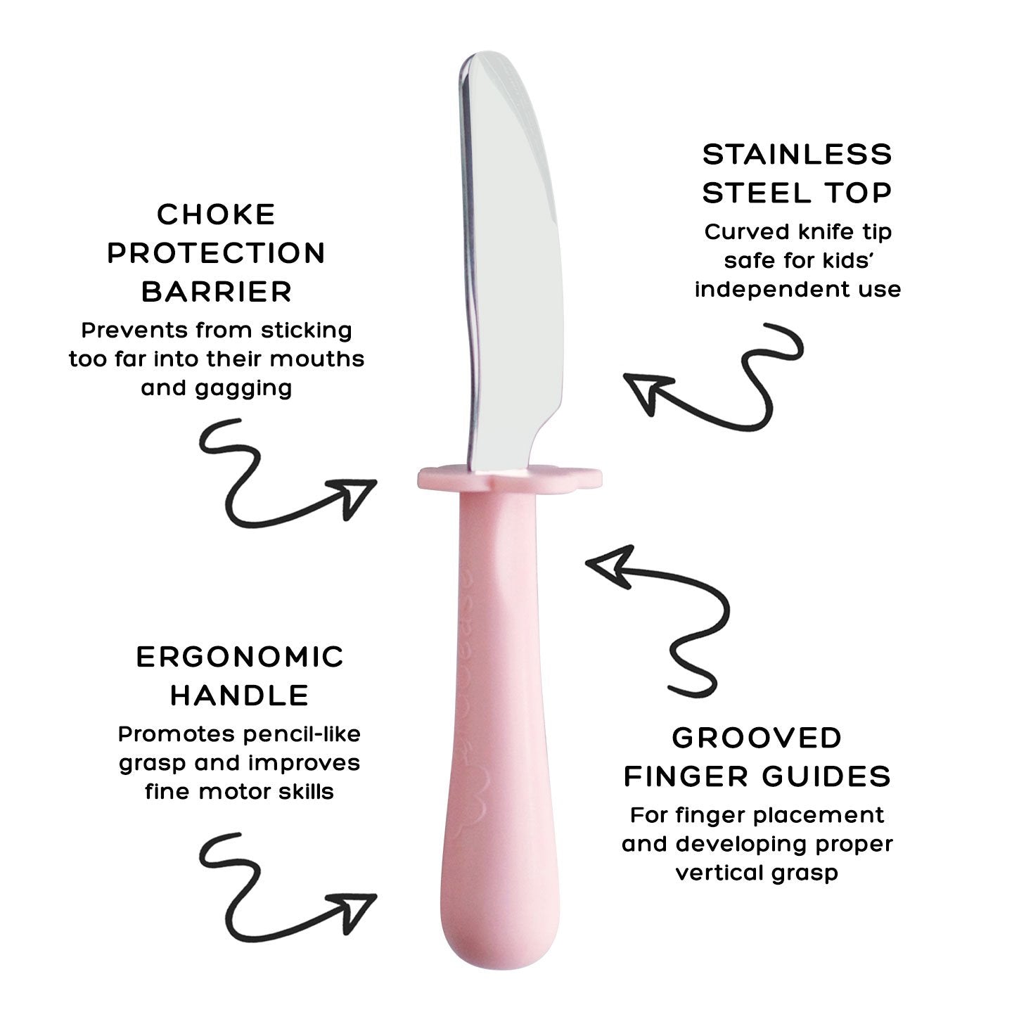 Grabease Stainless Steel Fork, Knife & Spoon Set