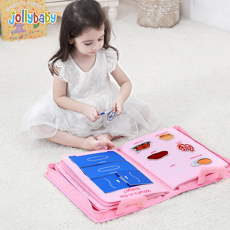 Jollybaby Montessori - Baby's Kitchen Suit Book