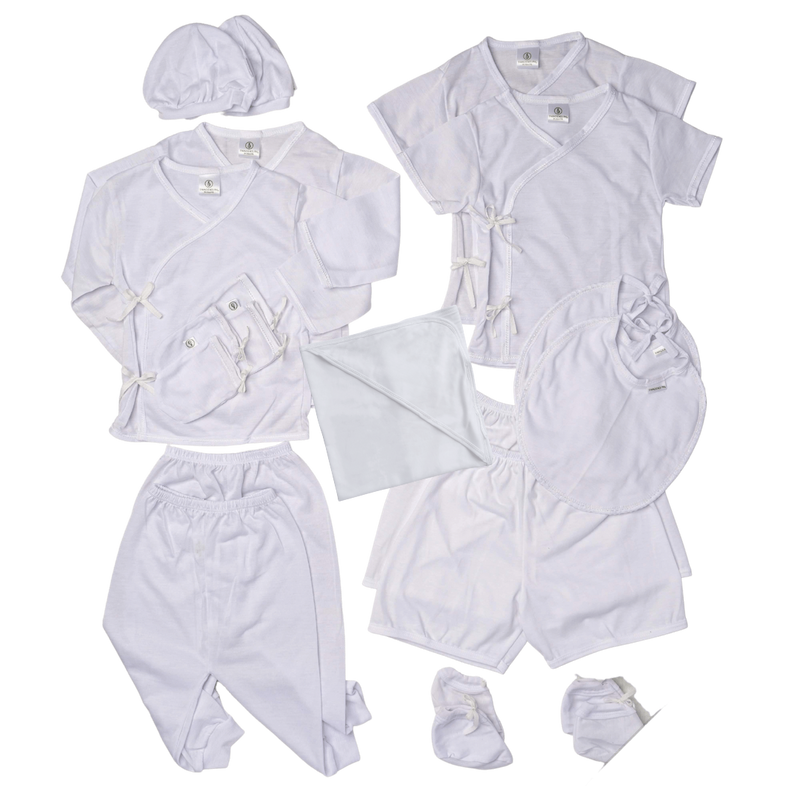 Swaddies Newborn White Set
