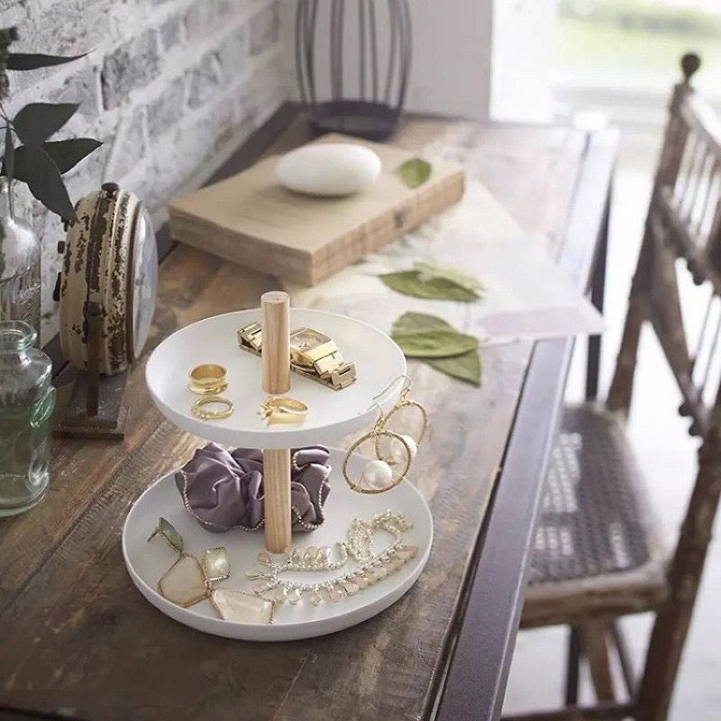 UrbanFinds 2 Tier Round Tray (TL2571)