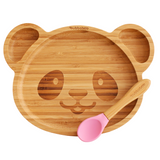Bubbaboo Bamboo Panda Plate and Spoon Set